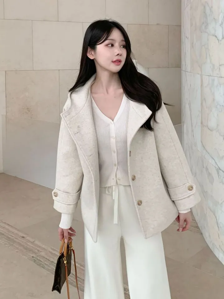 [겨울신상✨] 후드 숏코트 / 코트 후드코트 떡볶이코트 겨울코트 겨울자켓 핸드메이드 코트 숏코트 퍼코트 모직코트 울코트 연말룩 벨트코트 밍크코트 롱패딩 숏패딩 코듀로이 기모 케이프코트 망토코트 숄코트 무스탕 퍼자켓 더블코트 하프코트 기모 후드롱코트 겨울 상세 이미지 23