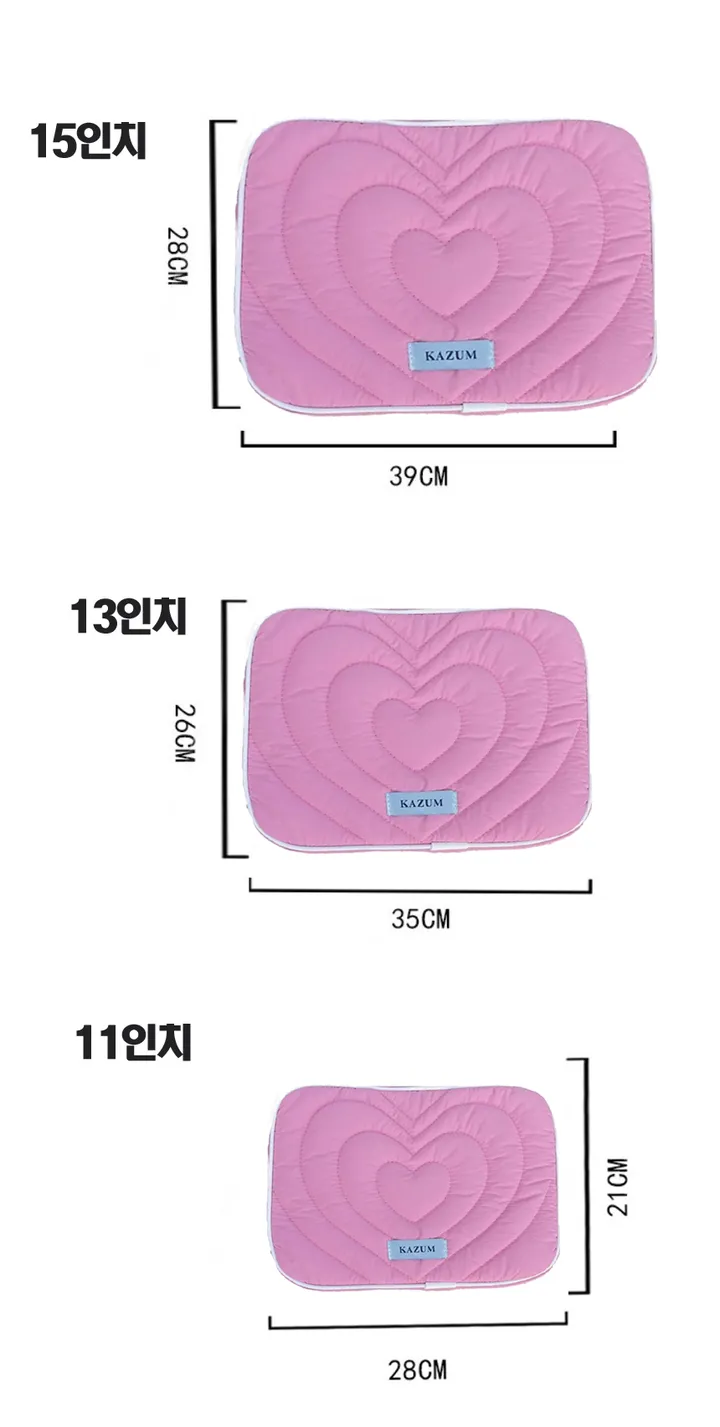 발레코어 베어 자수 누비 아이패드 태블릿 케이스 노트북 가방 11인치 13인치 15인치 아이패드파우치 상세 이미지 77