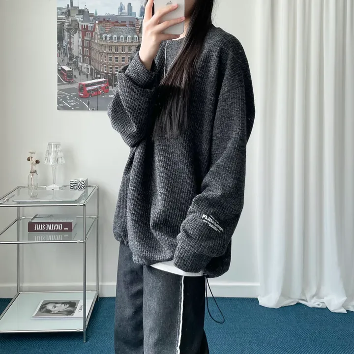 String knit mtm [unisex] 상세 이미지 6