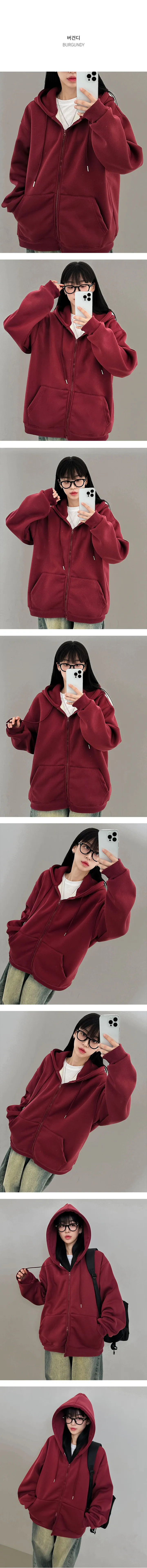*묶음할인[사이즈선택/데일리템] 투웨이 오버핏 후드집업 상세 이미지 10