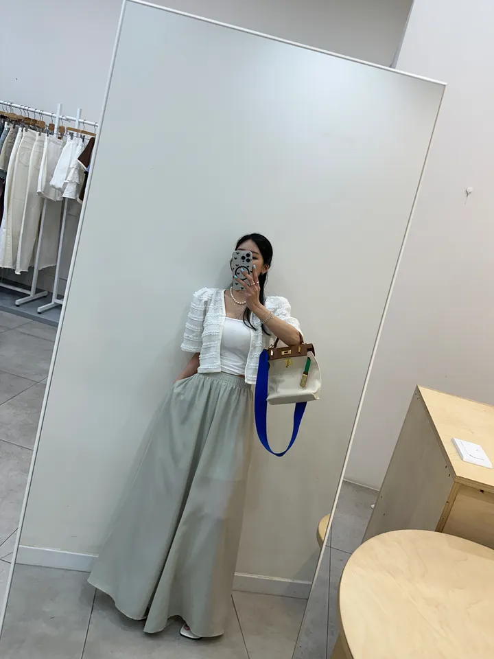 [러블리 한가득~❤️] 봉긋 레이스 엔젤 퍼프 크롭 가디건 상세 이미지 80