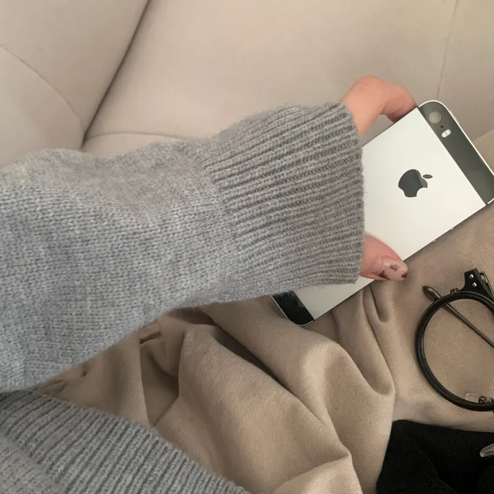 [스탠다드핏/데일리🤎] 리너스 실버 펜던트 나그랑 브이넥 니트가디건 - 6color 상세 이미지 9