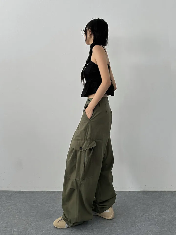 [극강퀄리티!비죠버튼 허리조절/치노 캥크링 포켓 핀턱 빅카고 와이드팬츠] 치노비죠카고와이드팬츠 상세 이미지 36