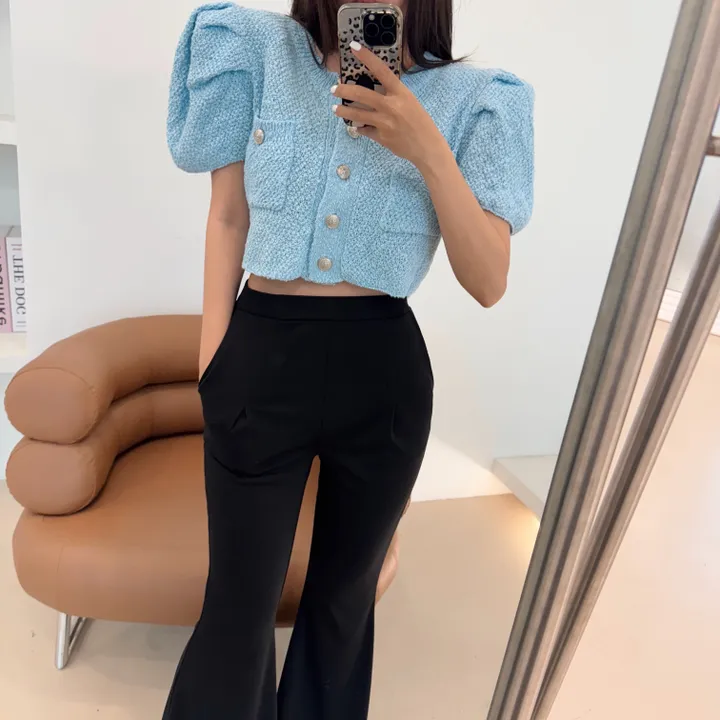 왕퍼프 패드 니트 자켓 상세 이미지 19