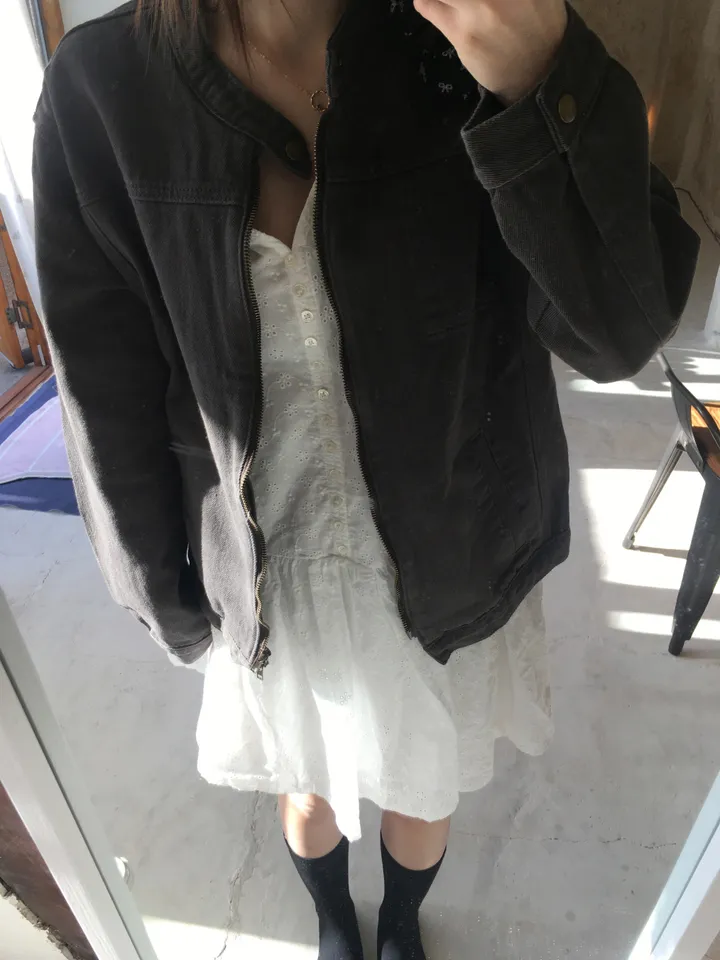 [봄신상💐](2colors/주문폭주🎉/투웨이) 빈티지 블루종 코튼 면 라이더 점퍼 자켓 jk 상세 이미지 102