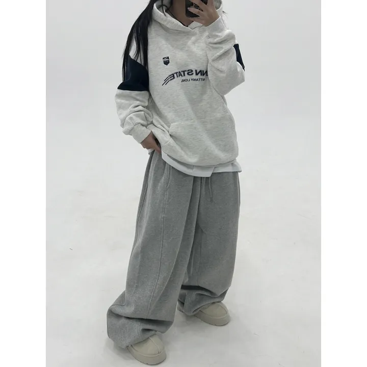 ❤️‍🔥누적판매8,000 돌파 기념❤️‍🔥[UNISEX/기모 ver.🤧/소장추천!]럽 올 컬러 와이드 스트링 트레이닝 팬츠(5color) 상세 이미지 12