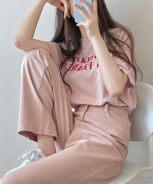 (5color/추천!)모달 FRANCE 반팔 -t