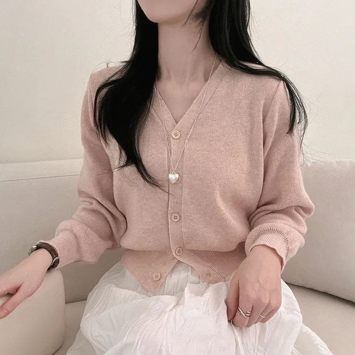 봄필수템 [브이넥/라운드넥] 소장각 라운드 브이넥 기본핏 긴팔 가디건 상세 이미지 26