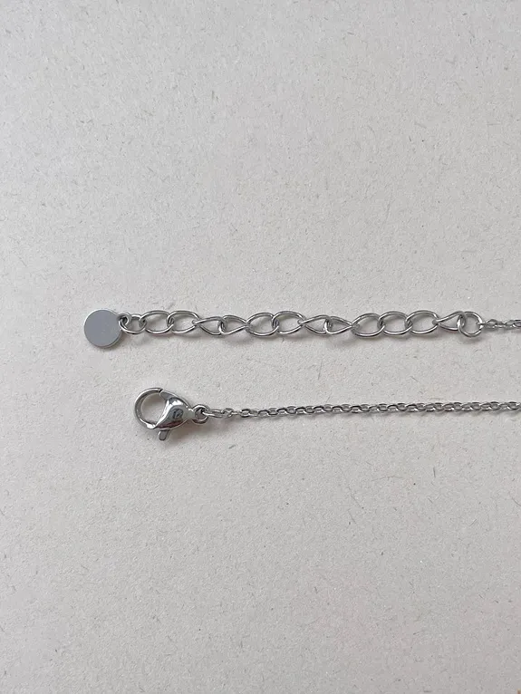 surgical steel cubic necklace 써지컬 스틸 큐빅 펜던트 목걸이 상세 이미지 2
