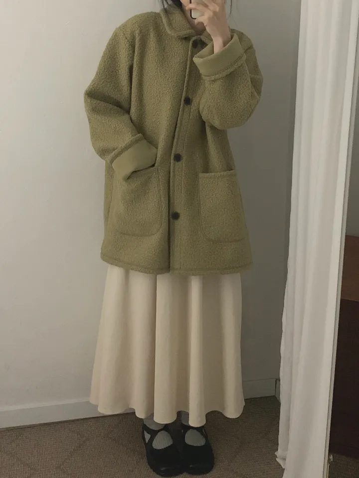부클하프코트 (3color) 상세 이미지 27