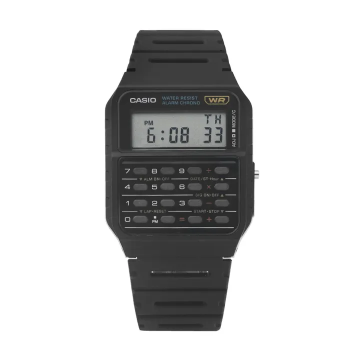 카시오 CA-53W-1ZDR (CA-53W-1Z) 데이터뱅크 디지털 스퀘어 빈티지 레트로 공용 우레탄시계 상세 이미지 3