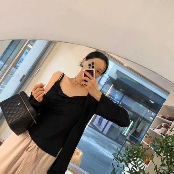 [자체제작]촉촉 셔링 나시 가디건 세트 상세 이미지 28