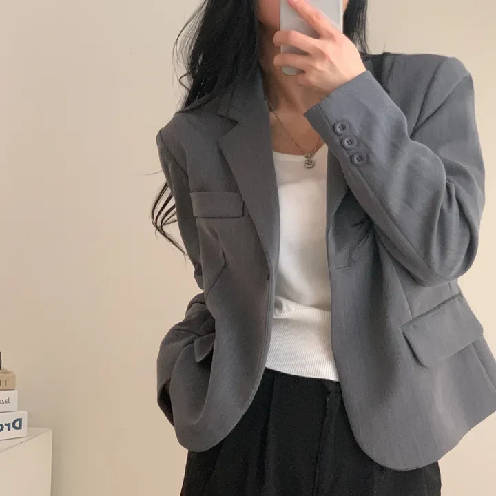[기획/필수] 오늘도 예쁘게, 모니카 원버튼 숏자켓;4col 상세 이미지 33