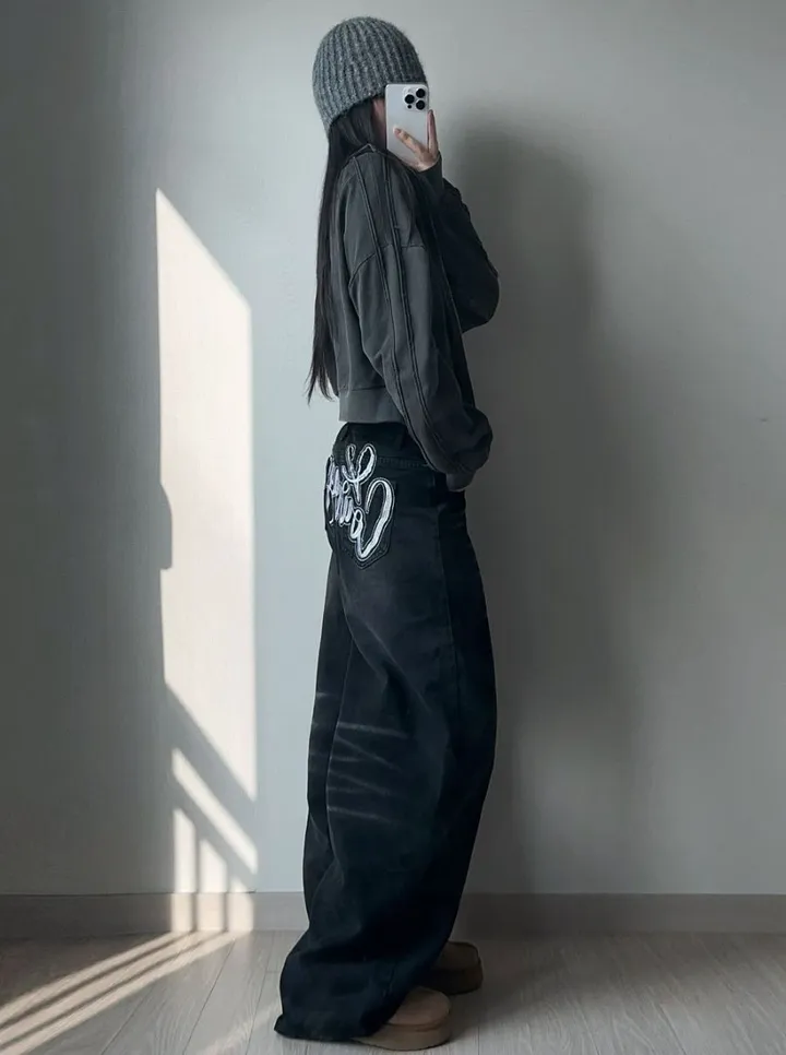 *주문폭주*힙스러스PT(백레터링,힙레터링,오버핏,벌룬,힙,댄서,빈티지,데님) 상세 이미지 3