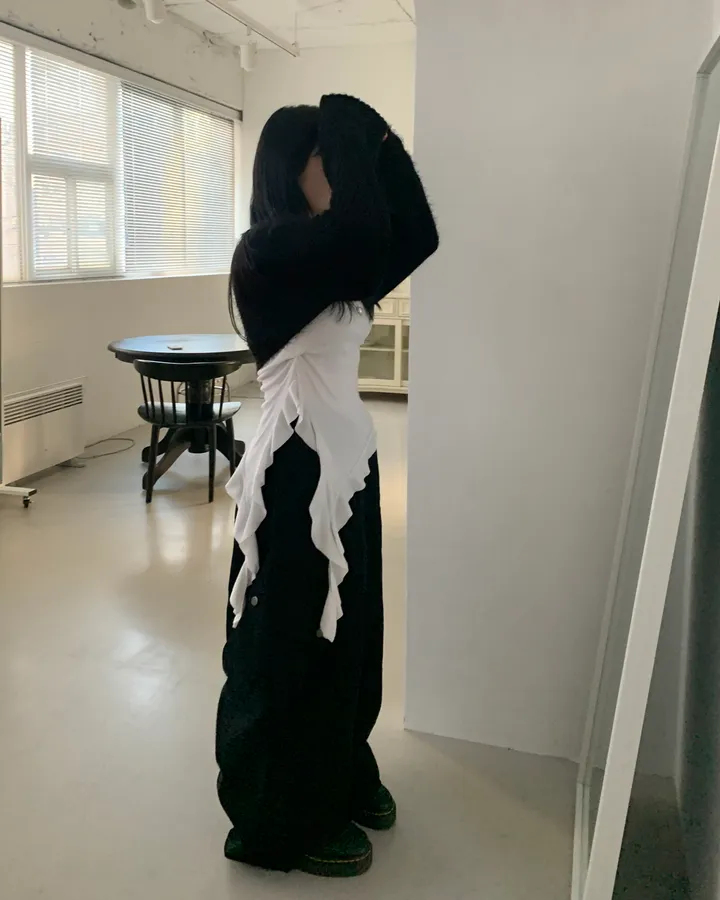 [여리/팔뚝커버] 로맨 솔잎 니트 볼레로 가디건 니트볼레로 니트가디건 크롭가디건 크롭볼레로 상세 이미지 24