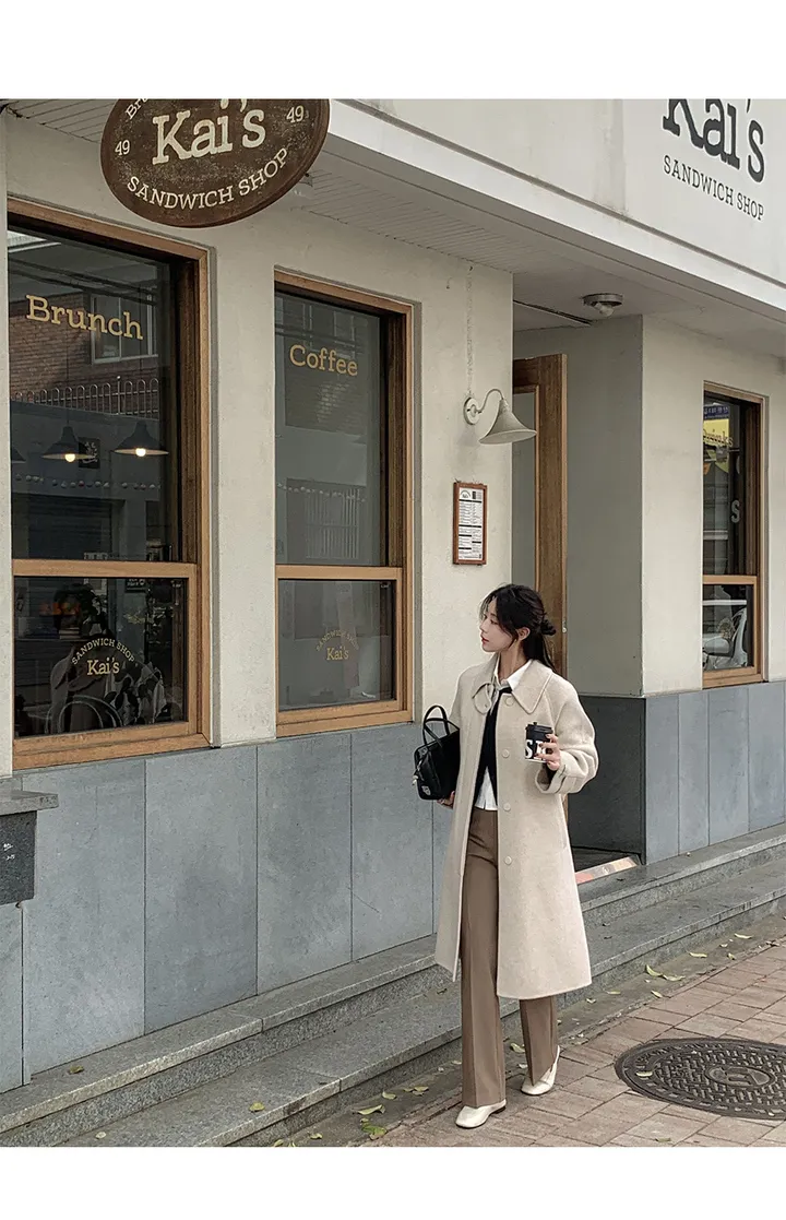 [자체제작/3천장돌파/S-L]마벨 프리미엄 히든단작 울 핸드메이드 하프 코트 상세 이미지 101