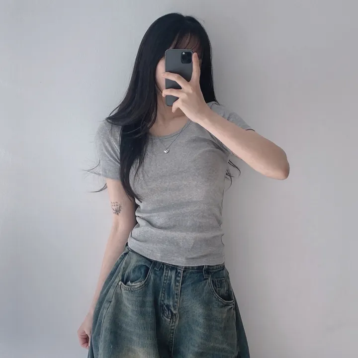 [11color/인생반팔] 코튼 데일리 부드러운 무지 라운드 반팔 기본 티셔츠 - 11color 상세 이미지 39