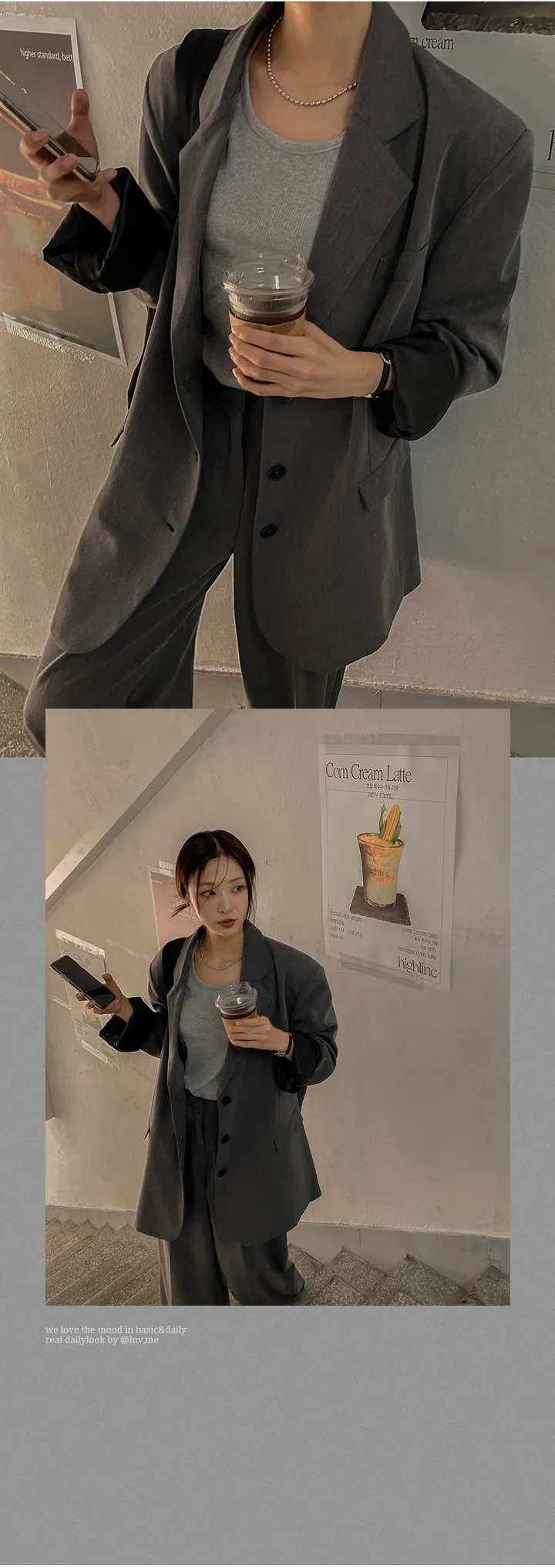 [빅사이즈 55~120] [MADE] 인생핏 오버 싱글자켓 상세 이미지 15