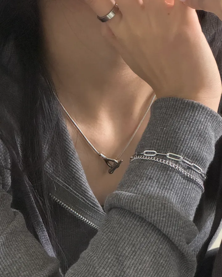 OT 써지컬목걸이 토글 토글바 뱀줄 목걸이 상세 이미지 15
