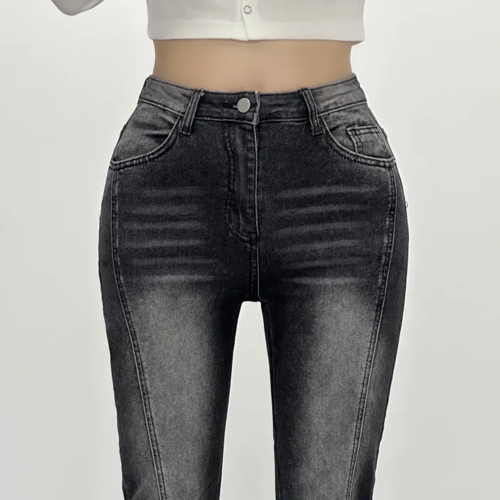 [인생부츠컷/숏&롱/~XL] 엘리 절개라인 하이웨스트 부츠컷 데님팬츠 롱팬츠 기장선택 빅사이즈까지 스판청바지 가을신상 (6Col) 상세 이미지 21