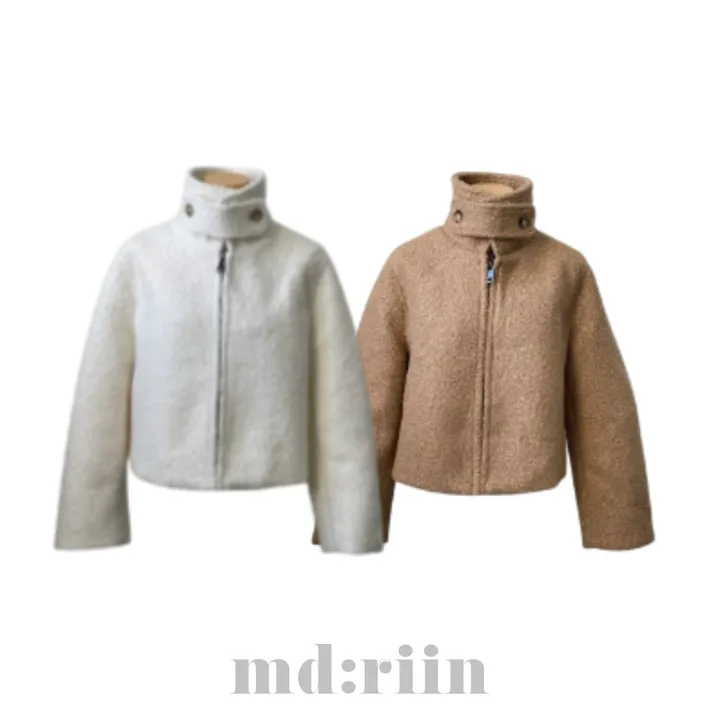 [주문폭주] 크리미 하이넥 숏코트 - 2col 상세 이미지 36
