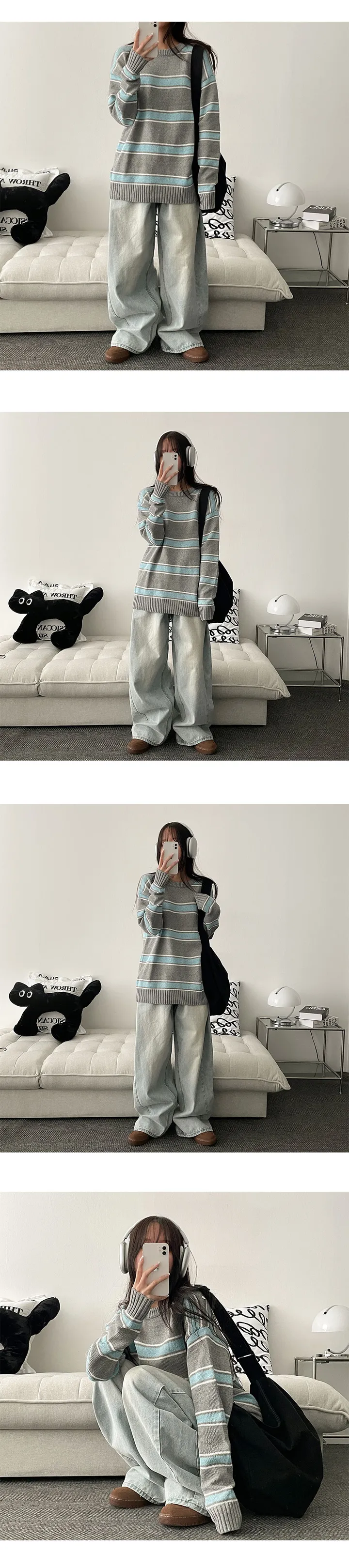 [핏보장🔥숏,롱~XL] 2.5만❤️누적7천장! 거스워싱핀턱와이드데님팬츠 (5color) [일반,기모안감2가지!] 상세 이미지 11