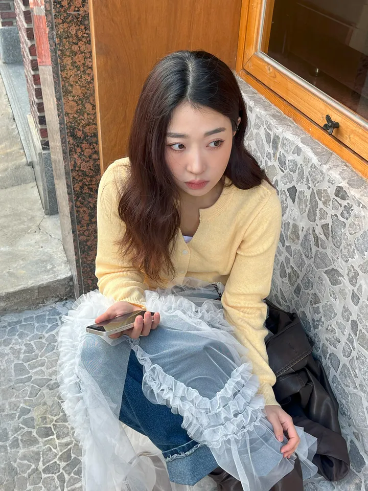 캐시 크롭 트임 가디건 [비비드/뉴트럴/캐시미어/봄] 상세 이미지 34