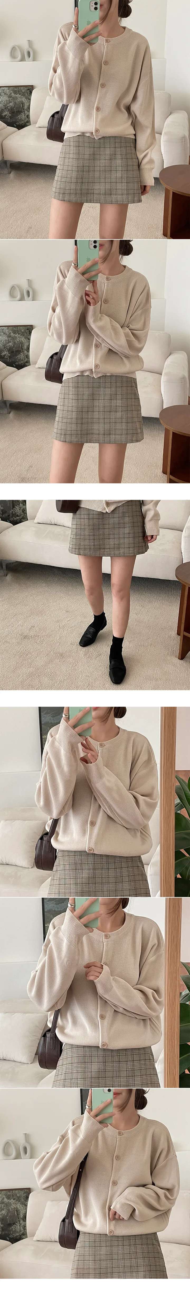 (12color/루즈핏) 포포 라운드 가디건 상세 이미지 6