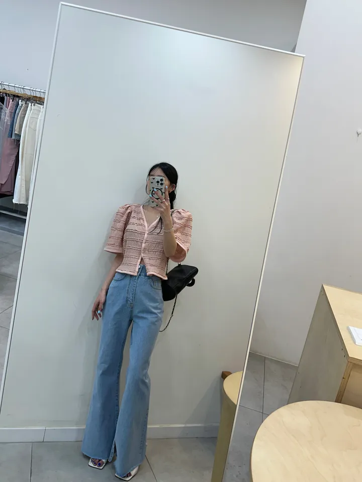 [러블리 한가득~❤️] 봉긋 레이스 엔젤 퍼프 크롭 가디건 상세 이미지 88