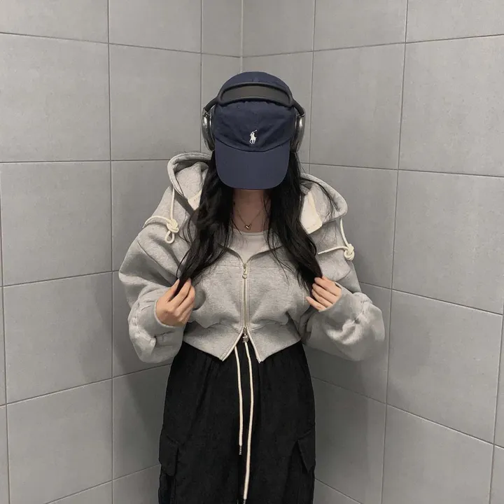 [완전인기✨/백염컬러 당일출고!] 자체제작 크치Made 꿈에 나온 핏, 투웨이 양기모 크롭 후드집업 ver 아우터 자켓 - zipup 상세 이미지 87