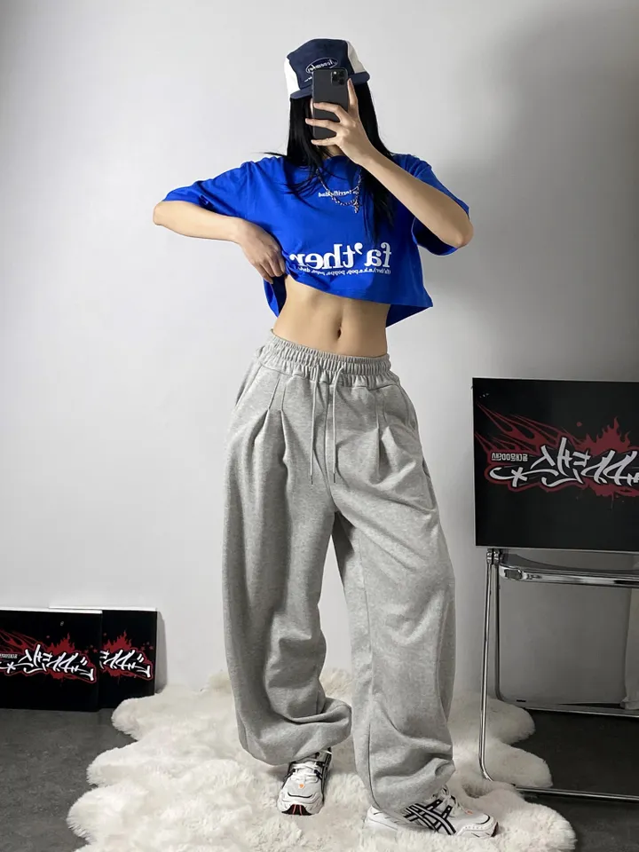 핀탁 팝 조거 팬츠 무대의상 댄스 축제 단체복 방송 걸스힙합 y2k 상세 이미지 6