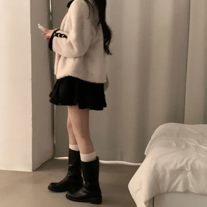 [따뜻해요/분위기갑🖤] 체코 밍크 퍼 루즈핏 카라자켓 - 2color 상세 이미지 27