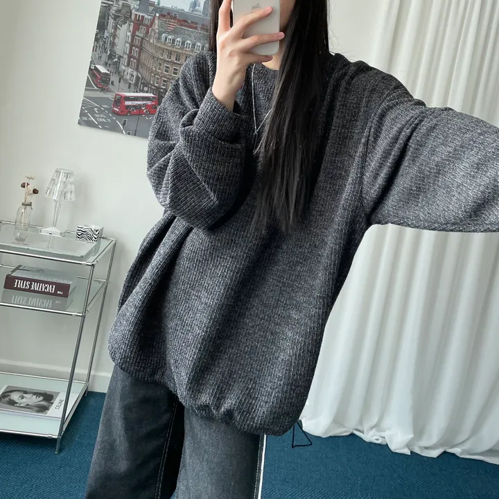 String knit mtm [unisex] 상세 이미지 9