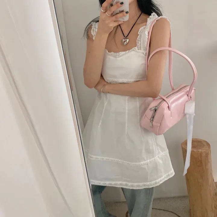 ホワイトレースノースリーブチュニック