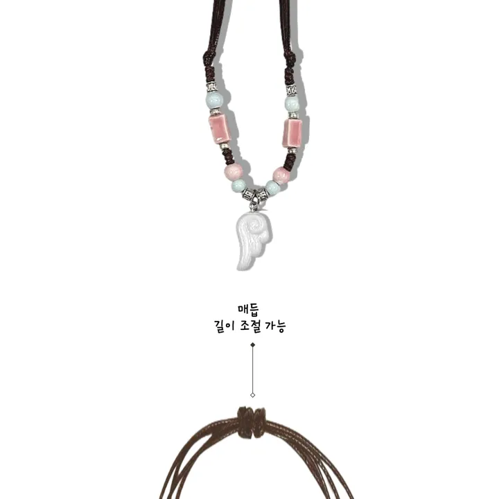໒꒱₊⋆ 엔젤 날개 도자기 목걸이 상세 이미지 5