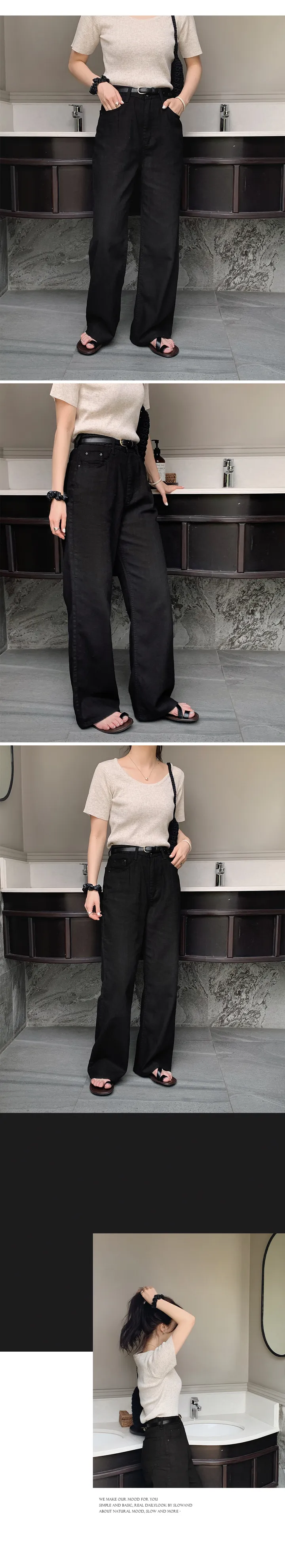 [👀허리밴딩/후들팬츠] 투데이 에어썸머 와이드팬츠 (+기본/롱ver) - 4 size (SLOWMADE/자체제작/봄팬츠/여름팬츠/바지/세미와이드/편안함/데일리) 상세 이미지 40