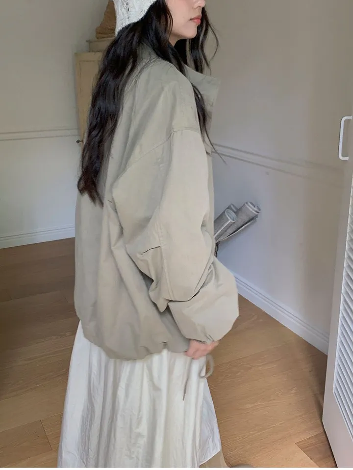 비스킷 피치 오버핏 야상 자켓 상세 이미지 19