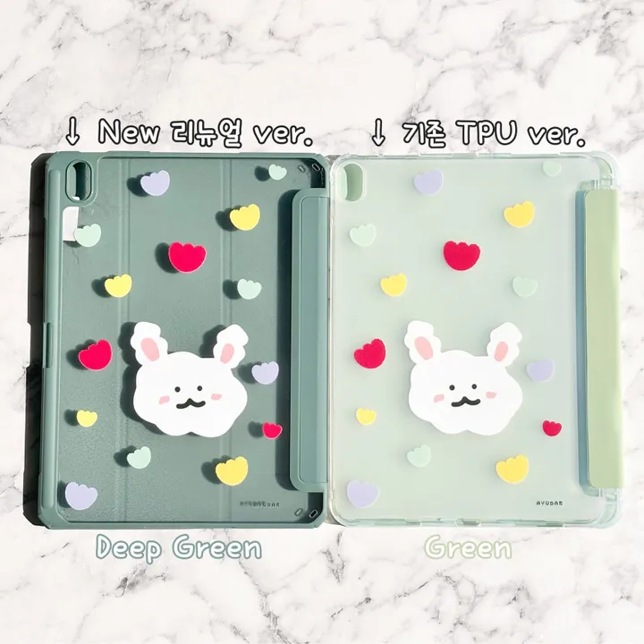 🐰 귀여운 아이패드 케이스 구름 토끼 미니6 7/8/9세대 에어4 5 3 프로11 12.9 펜슬수납 커버 젤리케이스 상세 이미지 22