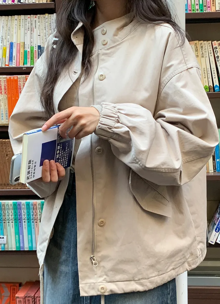 원가이하 세일 반품 교환 불가 야상 박시 루즈핏 봄 자켓 3컬러 가을 봄 옷 여행 점퍼 빅사이즈 남여공용 점퍼 상세 이미지 33