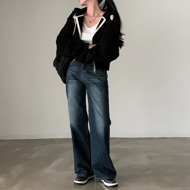 [완전인기✨/백염컬러 당일출고!] 자체제작 크치Made 꿈에 나온 핏, 투웨이 양기모 크롭 후드집업 ver 아우터 자켓 - zipup 상세 이미지 234