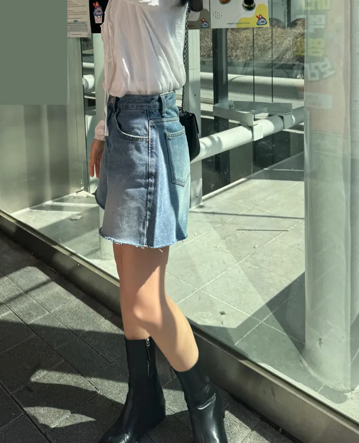 [주문폭주/인기재진행] 싸이클 컷팅 숏 데님 팬츠 상세 이미지 18