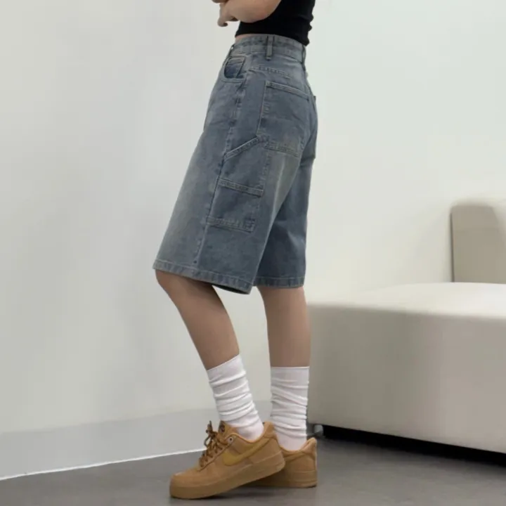 [카펜더버뮤다🐰/숏&롱/~2XL] 아일렛 카펜더 5부 7부 버뮤다 데님 숏팬츠 여름반바지 기장선택 남녀공용 하체커버 빅사이즈 (5Col) 상세 이미지 29