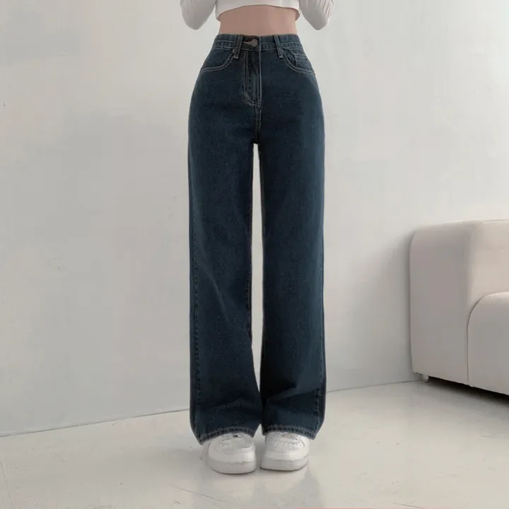 [히든밴딩/3단기장/S-4XL💫] 리어스 세미 와이드 롱 워싱 데님 팬츠 6colors 상세 이미지 7
