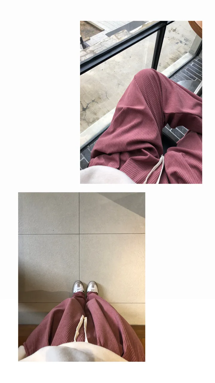 [데일리/*핏보장*] 코듀로이 골덴 핀턱 밴딩 팬츠 - 7colors (맞주름 허리 밴딩 와이드팬츠 롱다리핏 골반보장) 상세 이미지 62