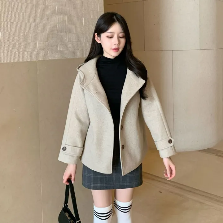 [겨울신상✨] 후드 숏코트 / 코트 후드코트 떡볶이코트 겨울코트 겨울자켓 핸드메이드 코트 숏코트 퍼코트 모직코트 울코트 연말룩 벨트코트 밍크코트 롱패딩 숏패딩 코듀로이 기모 케이프코트 망토코트 숄코트 무스탕 퍼자켓 더블코트 하프코트 기모 후드롱코트 겨울 상세 이미지 29