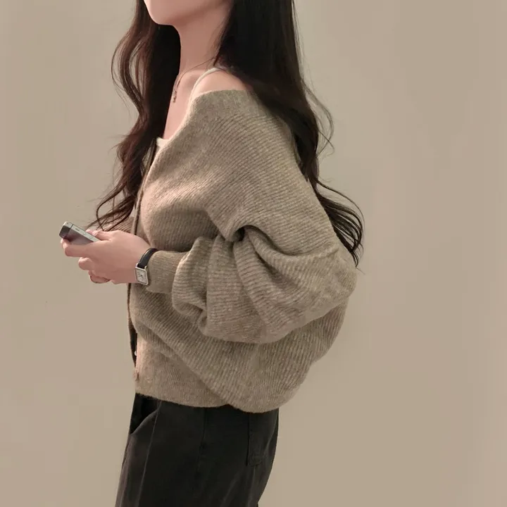 [인생가디건🤍]극여리 루즈핏 울 브이넥 니트 가디건 - 8color 상세 이미지 62