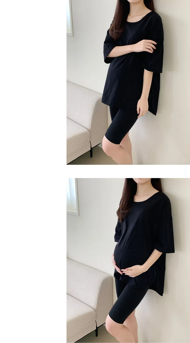 국내제작 5부 임산부레깅스 면 40수 상세 이미지 18