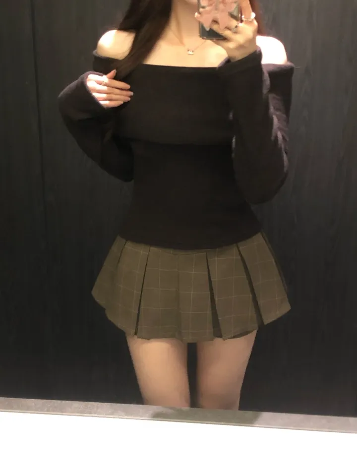+특가할인✨ [봄신상/팔뚝살소멸핏] 기본충실! 로제 오프숄더 슬림 니트 긴팔 티셔츠 knit (*핏,컬러완벽 *흘러내림X) 상세 이미지 75