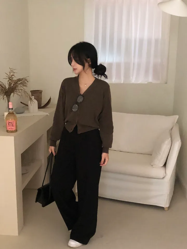 [감사특가!핏보장!]데일리 브이넥 허리쏙 니트 여리핏 가디건 10color 상세 이미지 39