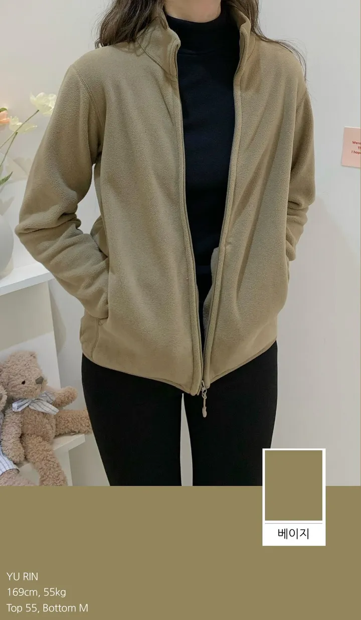 [키작녀부터 빅사이즈까지!][-4XL]부드러운 북극곰 후리스 폴라폴리스 양털 겨울 아우터 기모 4color 상세 이미지 34